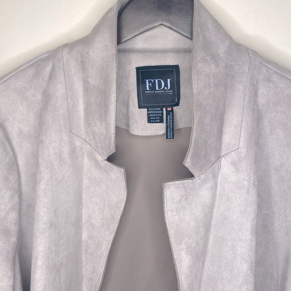 FDJ Microfiber Open Front Light Mauve Jacket - Picture 5 of 15